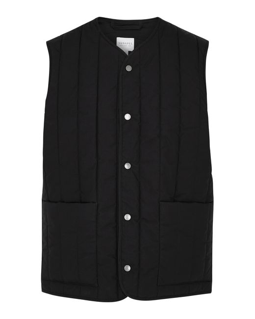 Sunspel Quilted Cotton Gilet