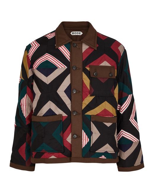 Bode Star Cross Patchwork Quilted Jacket