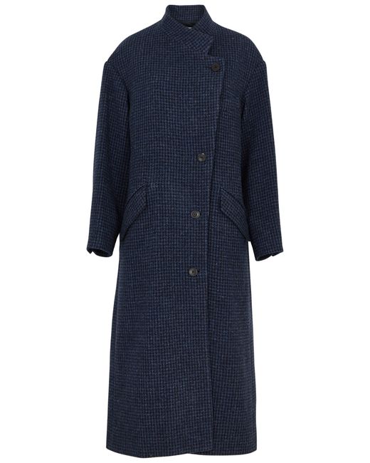 Isabel Marant Etoile Sabine Checked Wool Coat 42 UK14
