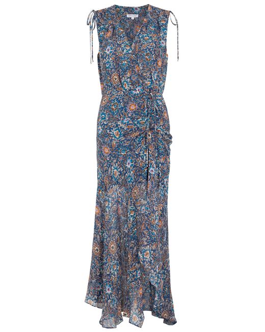 Veronica Beard Dovima Floral-print Silk Maxi Dress 10 UK14