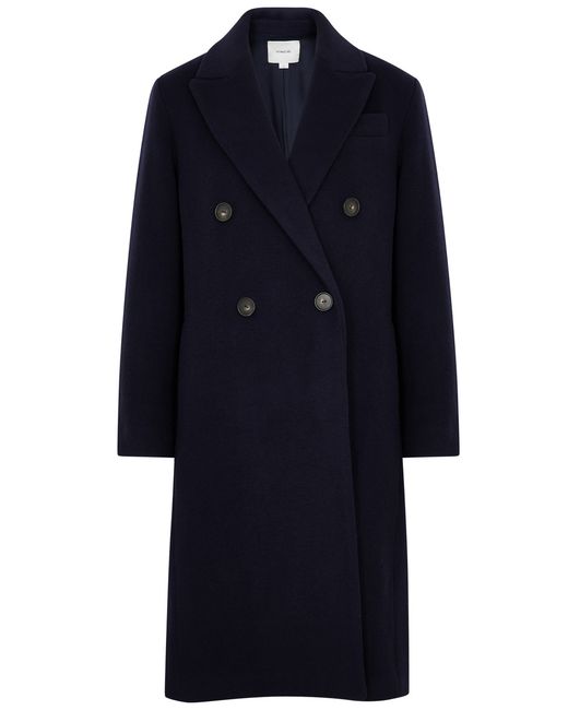 Vince Brushed Wool-blend Coat UK12