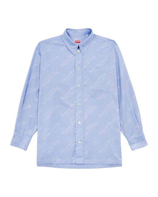 Kenzo Verdy Logo-jacquard Cotton Shirt