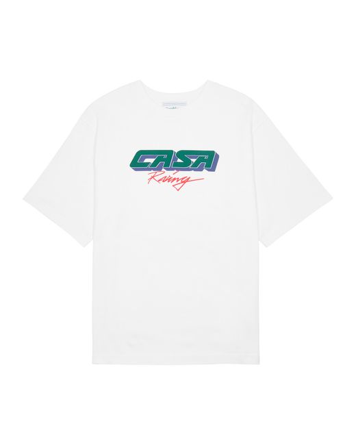 Casablanca Casa Racing Logo Cotton T-shirt