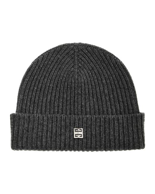 Givenchy Ribbed Logo Wool-blend Beanie