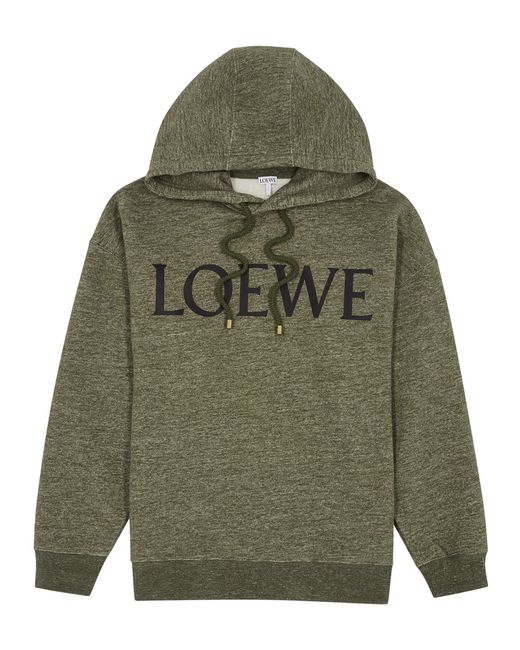 Loewe Logo-print Hooded Cotton Sweatshirt
