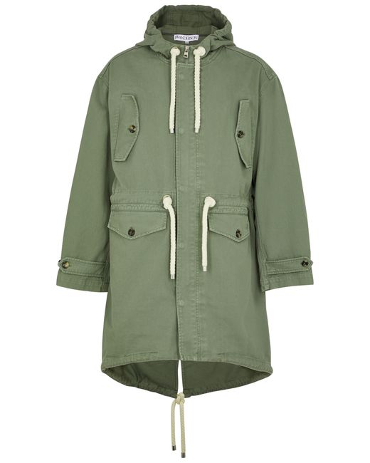 J.W.Anderson Hooded Cotton-twill Parka