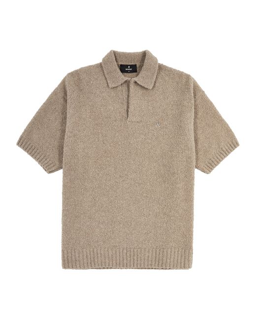 Represent Bouclé Wool-blend Polo Shirt