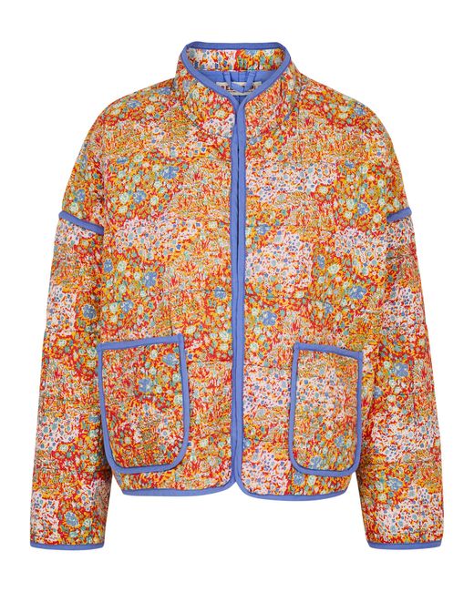 Free People Chloe Printed Quilted Cotton Jacket UK 12-14
