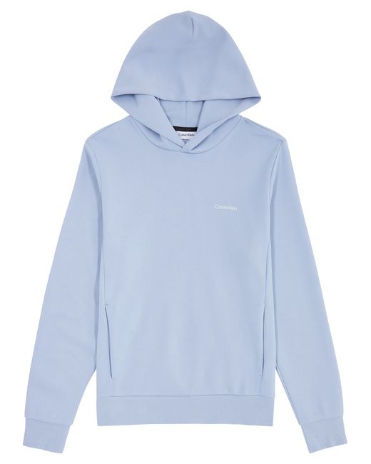Calvin Klein Logo Hooded Jersey Sweatshirt