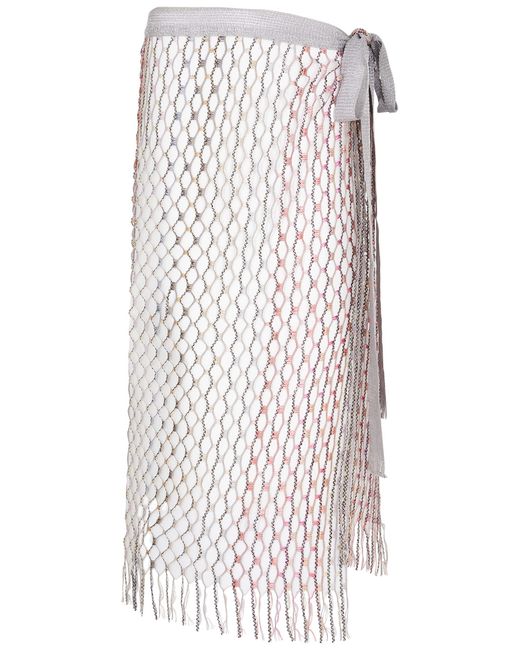 Missoni Sequin-embellished Metallic Open-knit Sarong