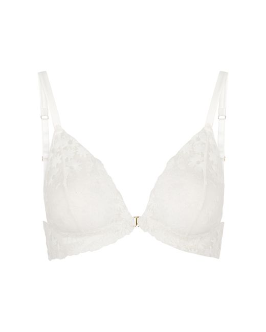 Fleur Of England Daisy Embroidered Tulle Soft-cup bra