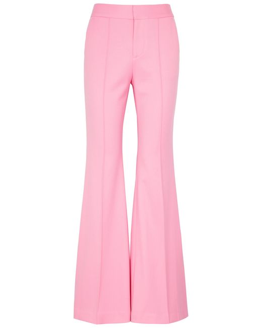 Alice + Olivia Danette Flared Woven Trousers 6 UK10