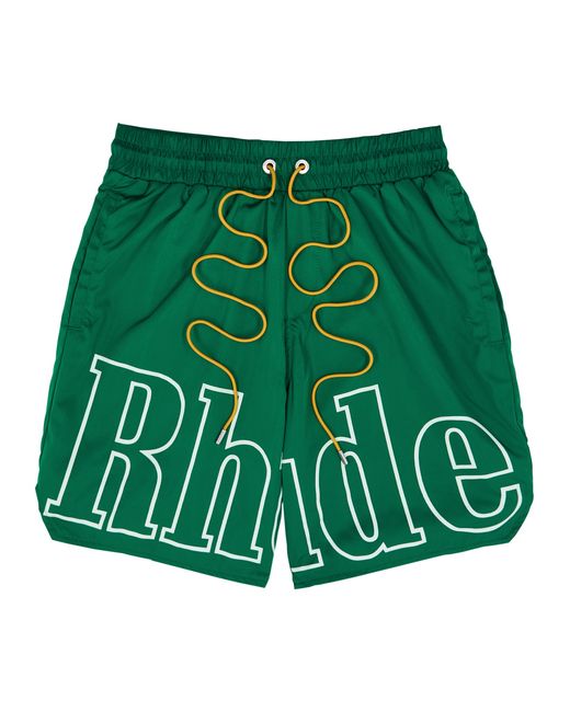 Rhude Logo-print Nylon Track Shorts