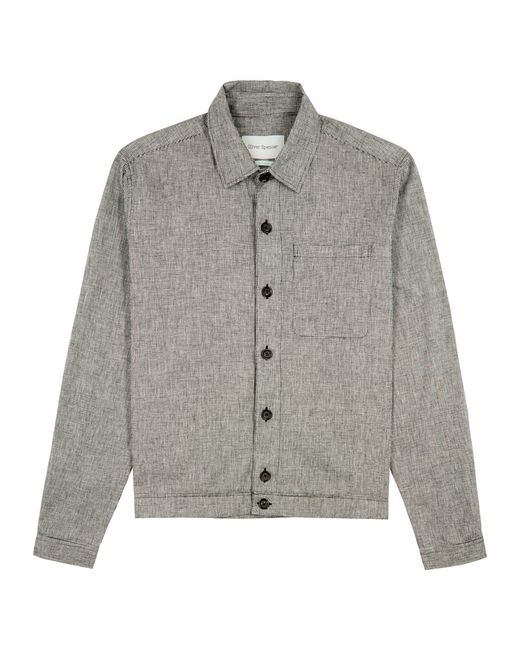 Oliver Spencer Milford Houndstooth Linen-blend Jacket