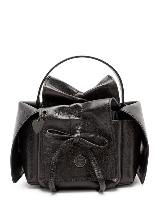 Acne Studios Rev Mini Crinkled Leather top Handle bag