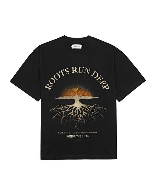 Honor The Gift Roots Run Deep Printed Cotton T-shirt