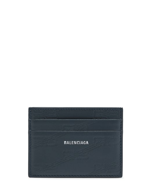 Balenciaga Logo-debossed Leather Card Holder