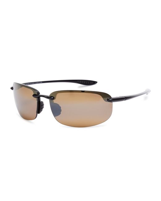 Maui Jim Hookipa Rimless Wrap-around Sunglasses