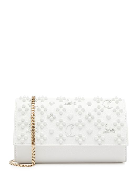 Christian Louboutin Paloma Embellished Leather Wallet-on-chain