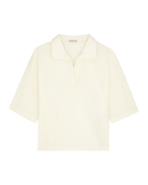 Moncler Panelled Cotton Polo Shirt UK 12