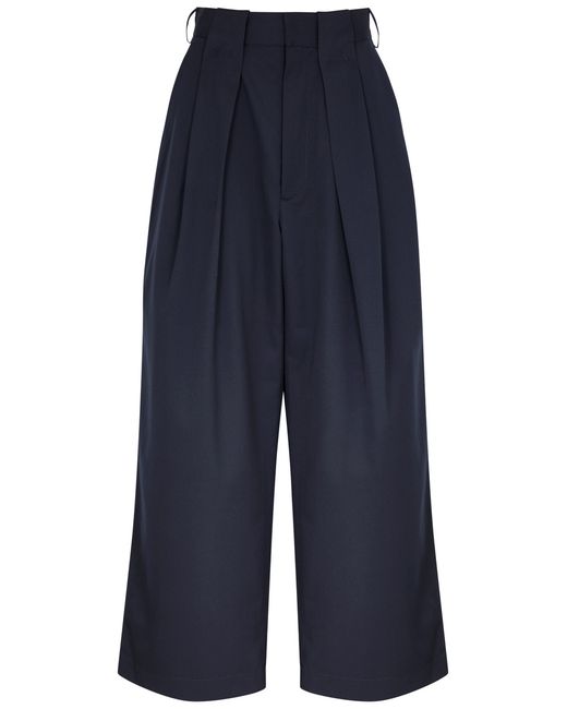 Meryll Rogge Pleated Wide-leg Twill Trousers UK6