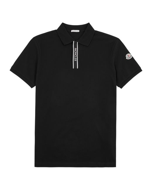 Moncler Logo Piqué Cotton Polo Shirt