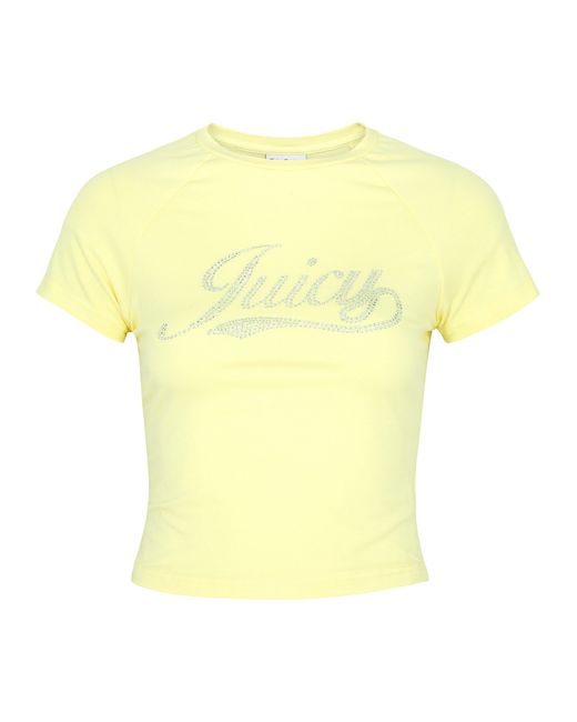 Juicy Couture Retro Logo-embellished Cotton T-shirt UK8-10