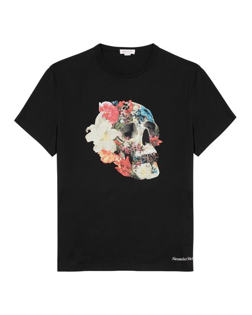 Alexander McQueen Printed Cotton T-shirt