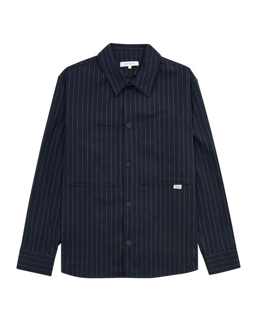 Maison Kitsuné Striped Cotton-blend Overshirt