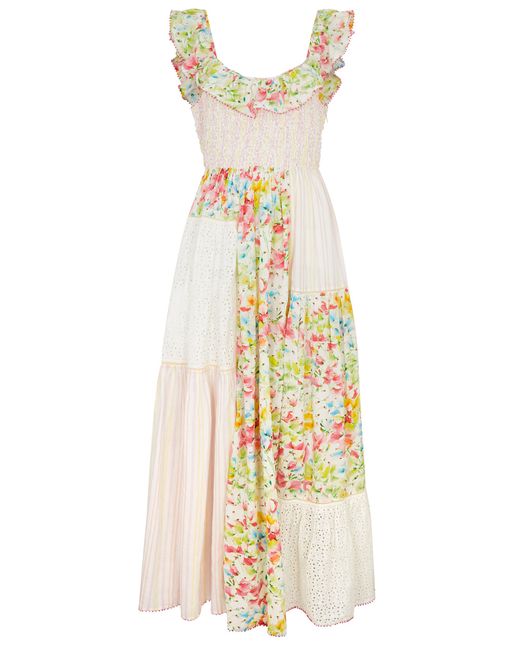 byTiMo Patchwork Cotton-blend Maxi Dress UK14