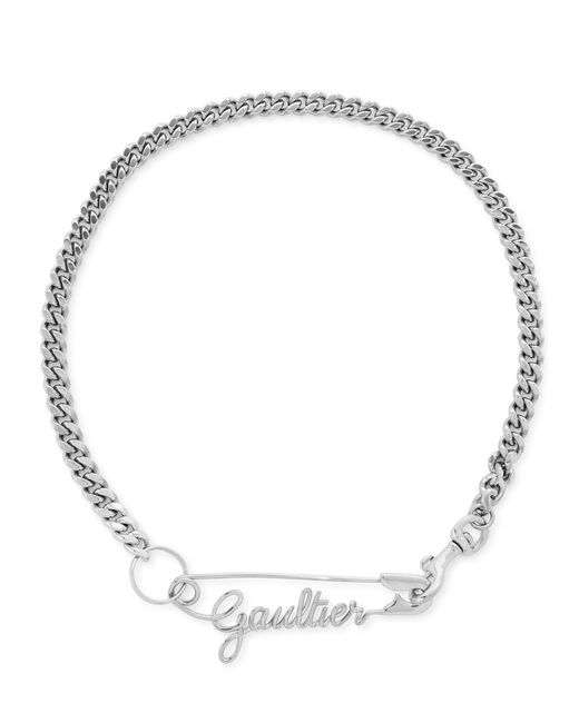 Jean Paul Gaultier Safety Pin Chain Necklace