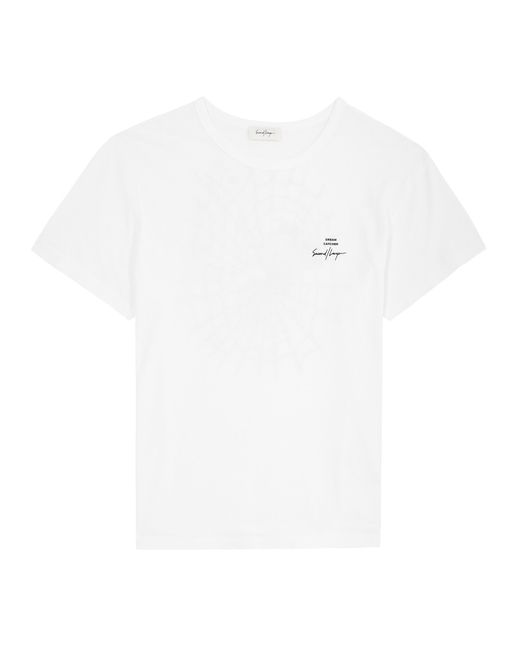 Second Layer Spiderweb Printed Cotton T-shirt