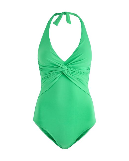 Melissa Odabash Zanzibar Halterneck Knotted Swimsuit 44 UK12