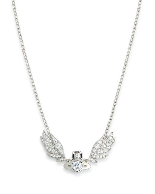 Vivienne Westwood Dawna Embellished Wings Necklace