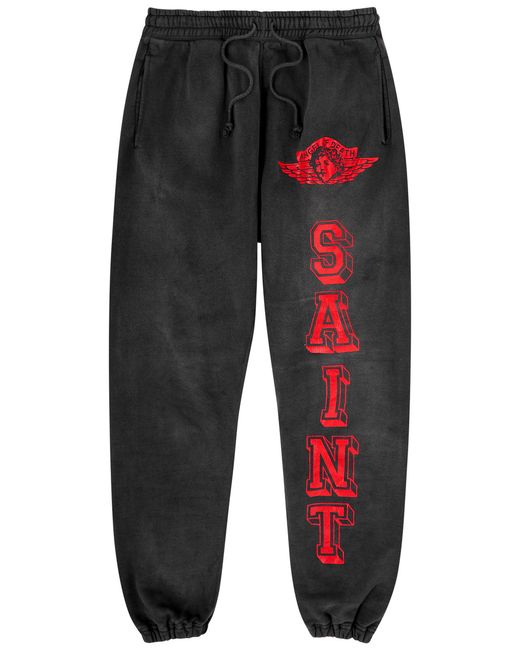 Saint Mxxxxxx Angel of Death Printed Cotton Sweatpants