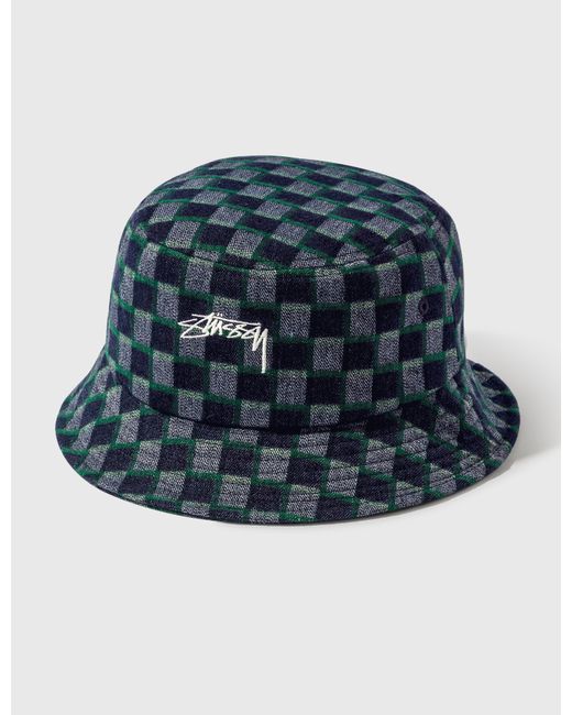 Stussy Brent Check Wool Bucket Hat