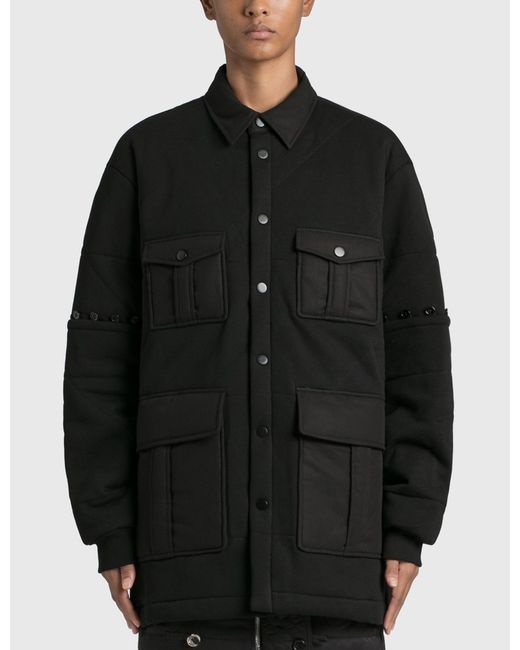 Private Policy Quilted Button-off Sleeve Jacket