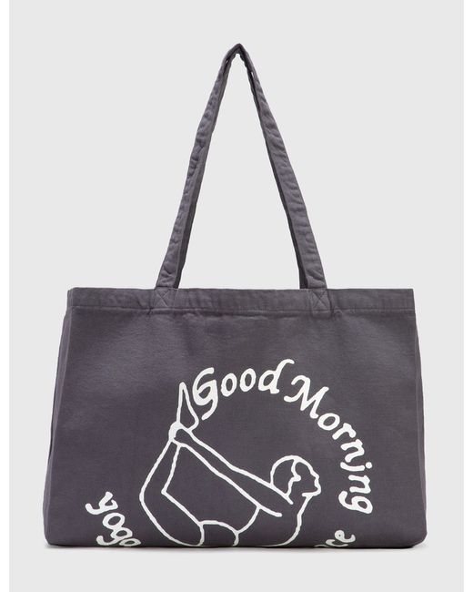 Good Morning Tapes Yoga Center Canvas Tote Bag
