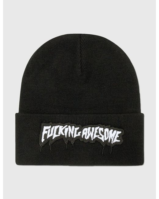 Fucking Awesome Velcro Stamp Cuff Beanie