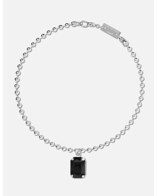 In Gold We Trust Paris Ball Chain With Solo Black Crystal