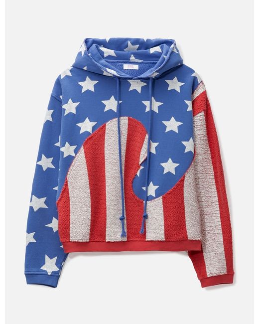 Erl Stars and Stripes Swirl Hoodie Knit