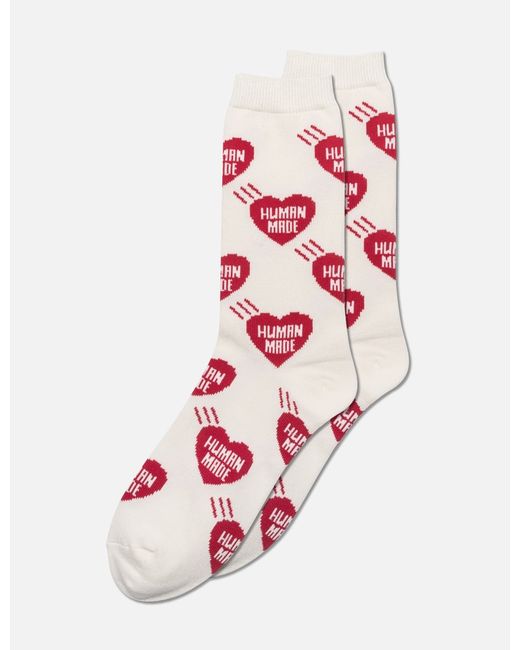 Human Made Heart Pattern Socks