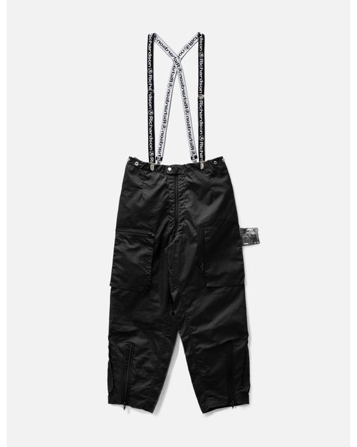 Richardson Waxed Cotton Flight Pants with Suspenders