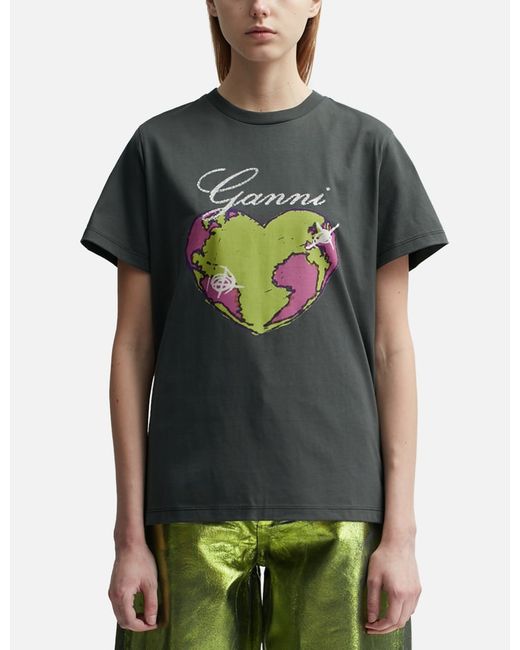 Ganni Relaxed Heart T-Shirt
