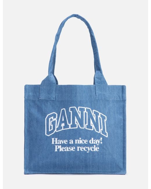 Ganni Large Easy Shopper Denim