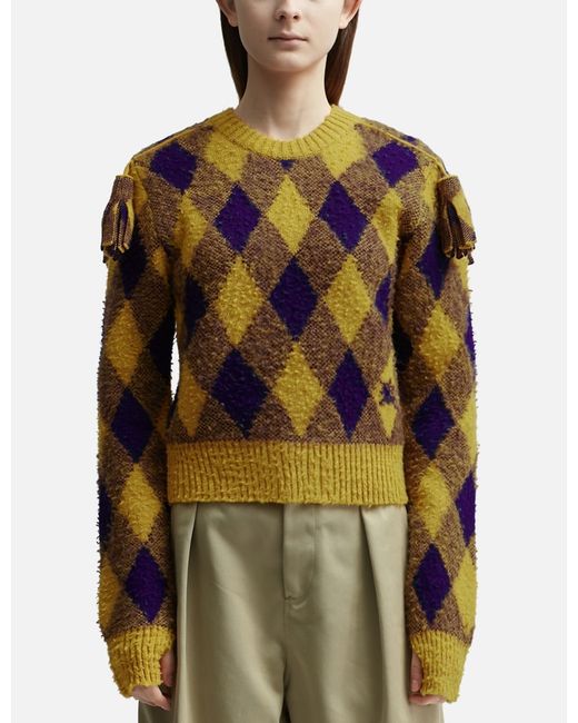 Burberry Argyle Wool Sweater