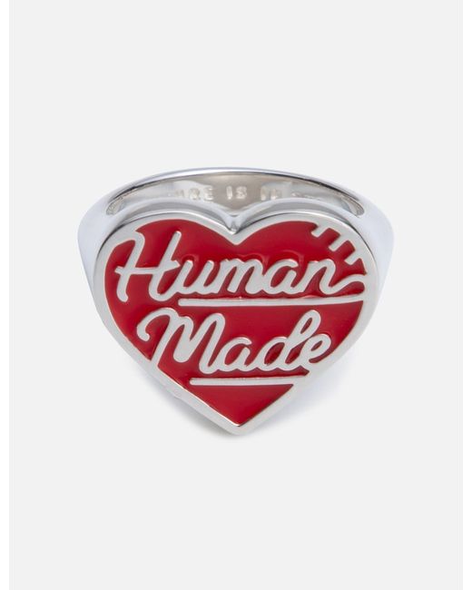 Human Made Heart Silver Ring