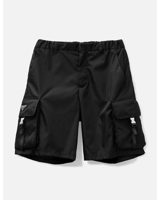 Prada Re-Nylon Cargo Bermuda Shorts