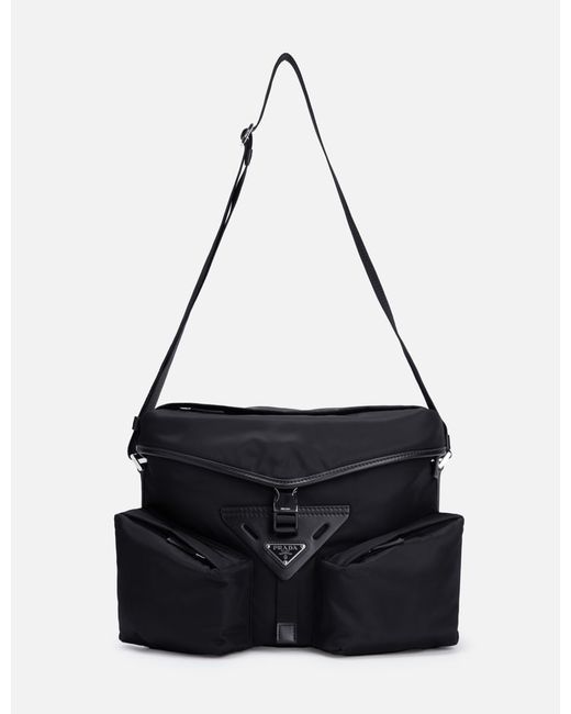 Prada Re-Nylon and Leather Shoulder Bag