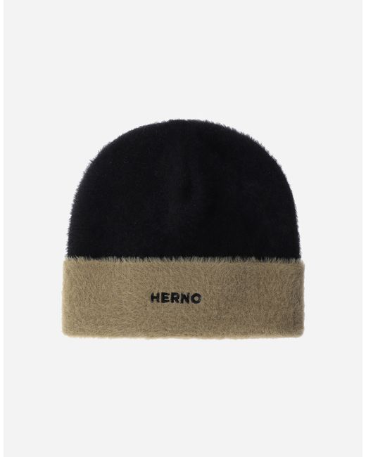 Herno FLUFFY KNIT BEANIE male Hats
